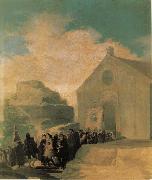 Francisco Goya Village Procession Sweden oil painting artist